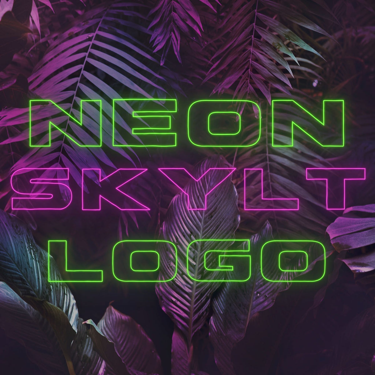 Neonskilt med logo – skab et personligt neonskilt med dit logo!