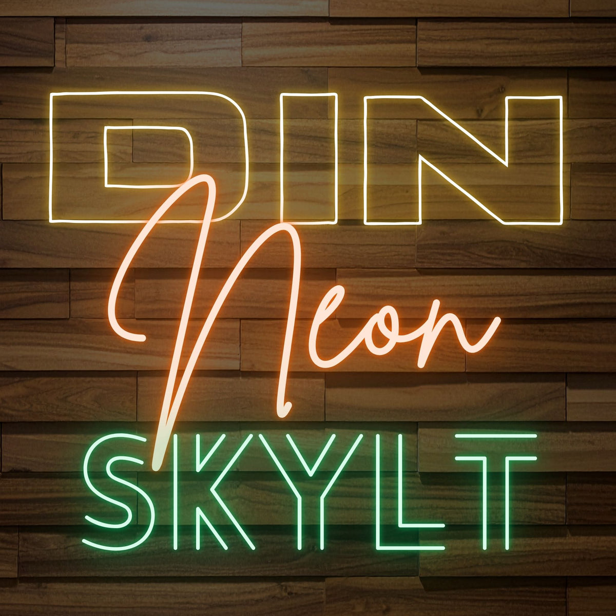 Neonskilt med logo – over 10 farver, personligt design og hurtigt, gratis tilbud