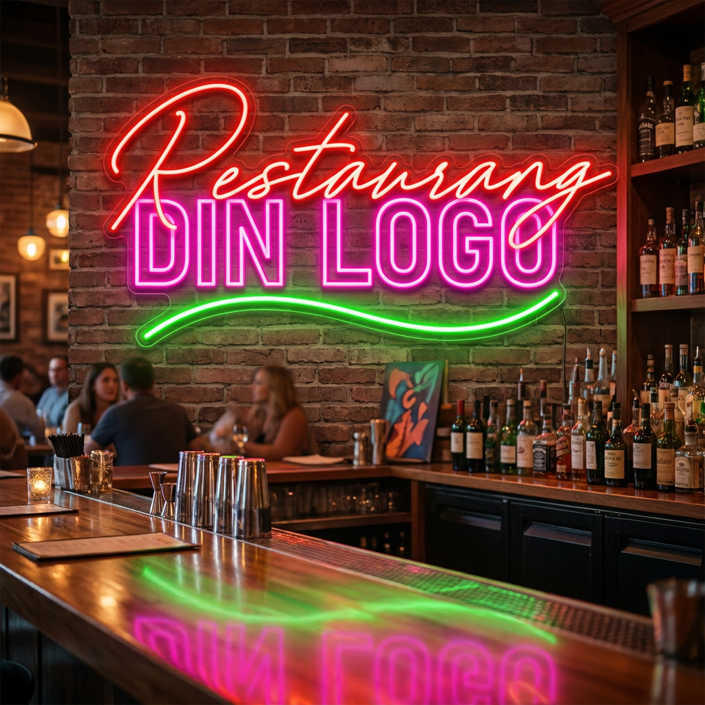 LED-neonskilte til restauranter og caféer